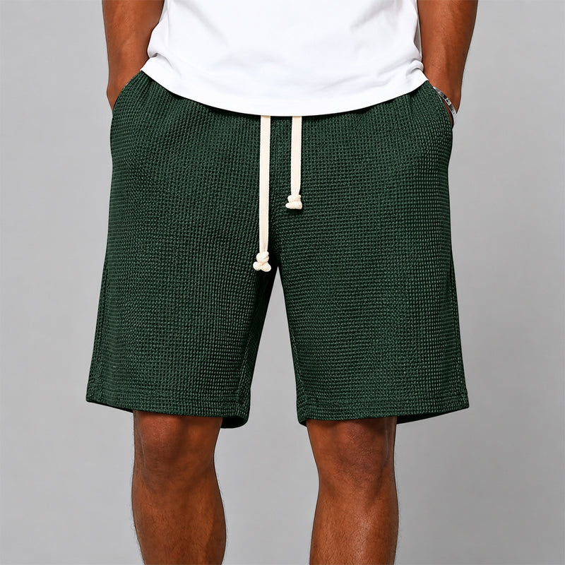 Gavin - Men's Relaxed Fit Waffle Shorts