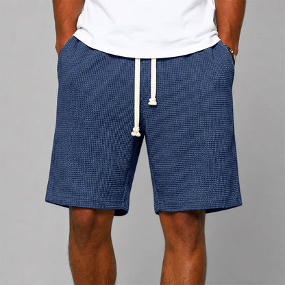 Gavin - Men's Relaxed Fit Waffle Shorts