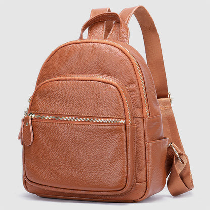 Hazel - Women's Genuine Leather Dome Backpack