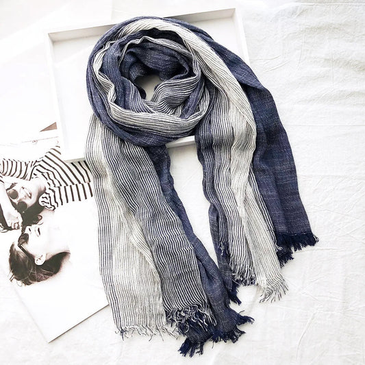 Heritage Stripe Linen Scarf