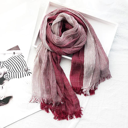 Heritage Stripe Linen Scarf