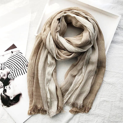 Heritage Stripe Linen Scarf