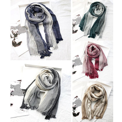 Heritage Stripe Linen Scarf