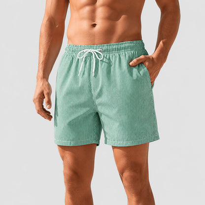 Hunter - Men's Retro Stripe Beach Shorts