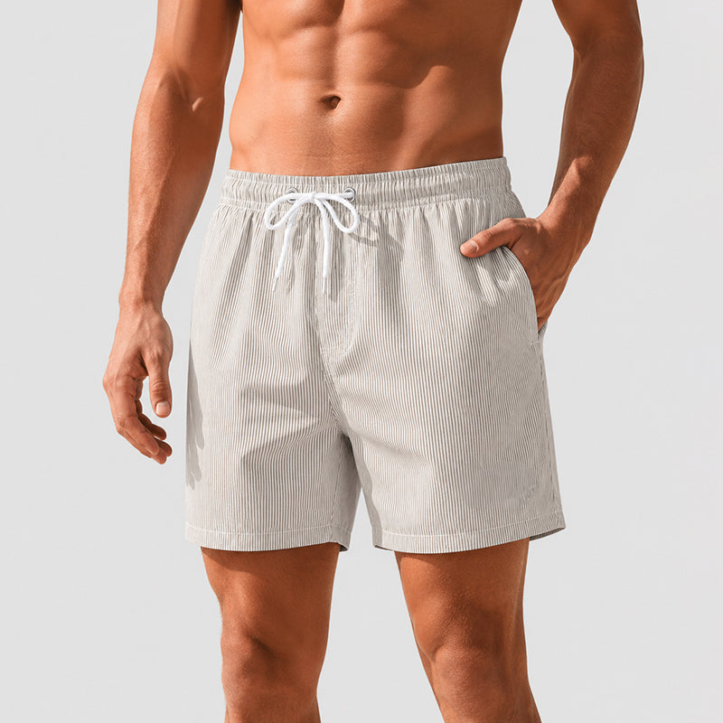 Hunter - Men's Retro Stripe Beach Shorts