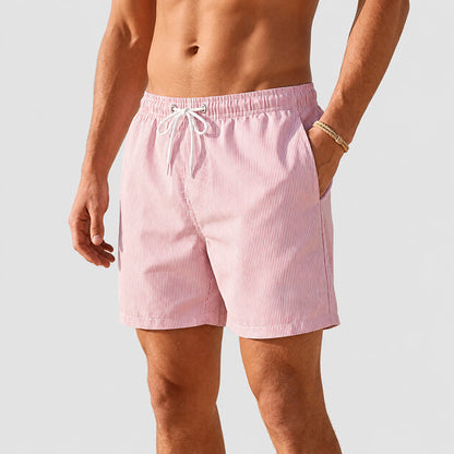 Hunter - Men's Retro Stripe Beach Shorts