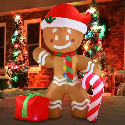 Inflatable 8 Feet Gingerbread Man