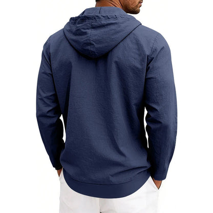 Irving - Men's Hooded Button-Up Utility Shirt