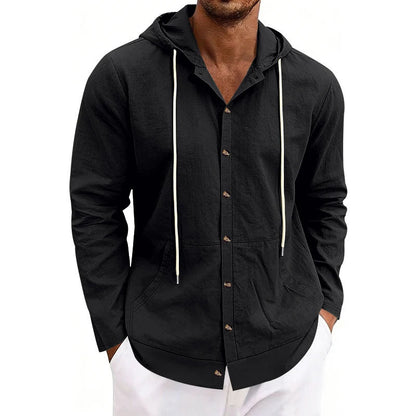 Irving - Men's Hooded Button-Up Utility Shirt
