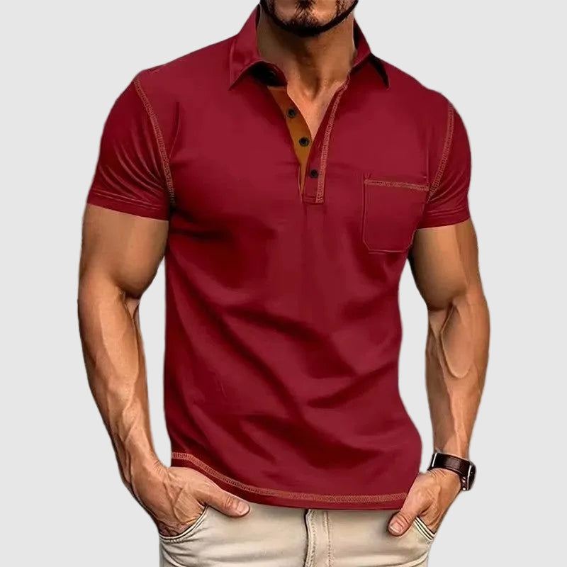 Jack - Men’s Contrast Trim Short Sleeve Polo Shirt