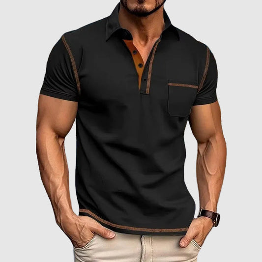 Jack - Men’s Contrast Trim Short Sleeve Polo Shirt