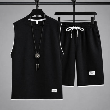Jaden - Men's Waffle Knit Sleeveless Lounge Set