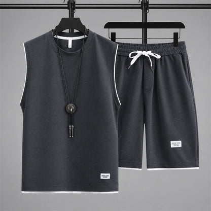 Jaden - Men's Waffle Knit Sleeveless Lounge Set