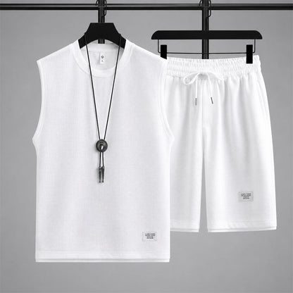 Jaden - Men's Waffle Knit Sleeveless Lounge Set
