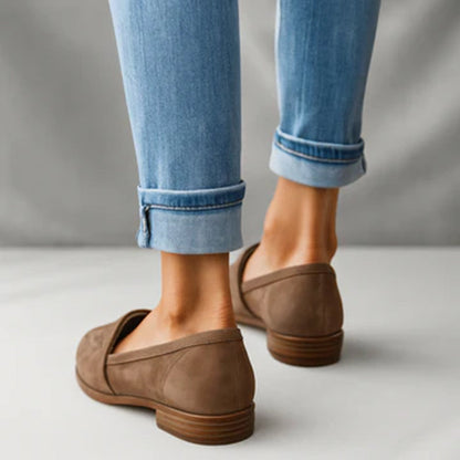 Julia - Women's Suede Pointed-Toe Flats
