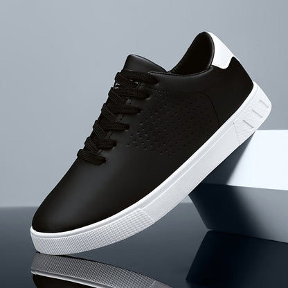 Kendrick - Men's Perforated Minimal Lace-Up Sneakers