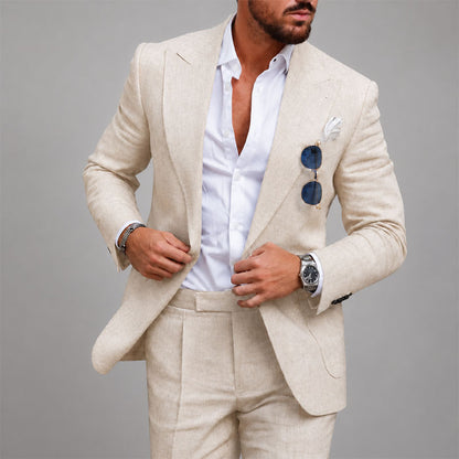 Kenneth - Men's Textured Linen Suit Set