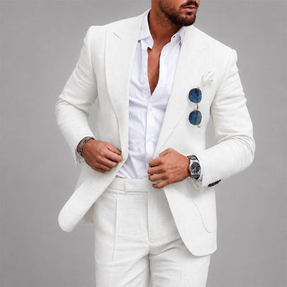 Kenneth - Men's Textured Linen Suit Set