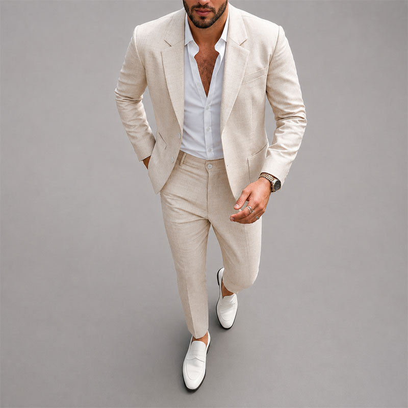 Leonard - Men's Tailored Slim-Fit Suit Set