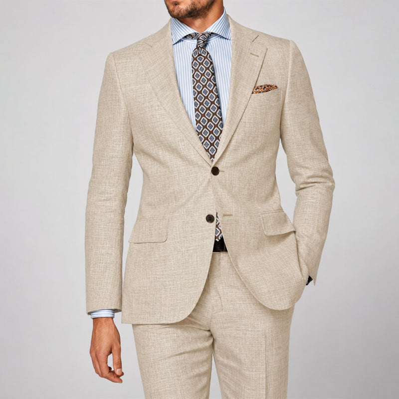 Lincoln - Men's Tailored Linen Two-Piece Suit