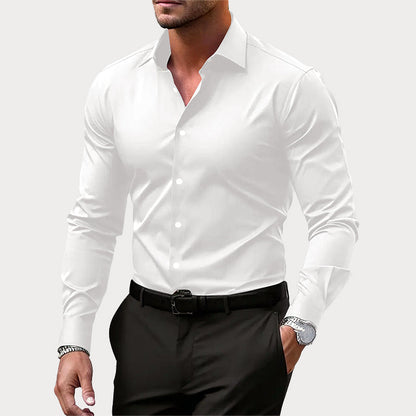 Logan - Men's Classic Slim Fit Long Sleeve Dress Shirt