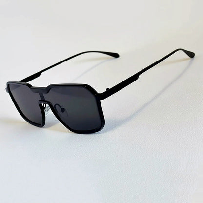 Lorènti Geometric Sunglasses with Metal Frame