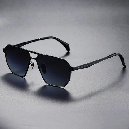 Lorènti Titanium Frame Geometric Sunglasses