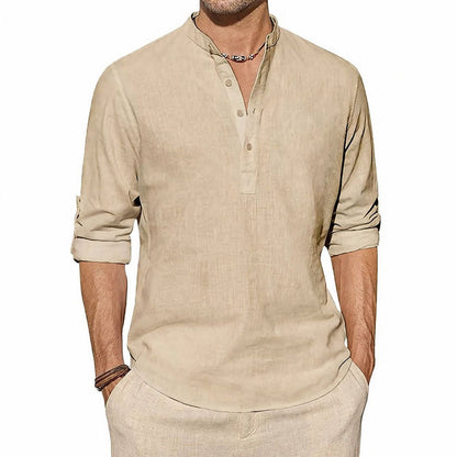 Lorenzo Vitali Long Sleeve Henley Shirt