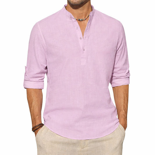 Lorenzo Vitali Long Sleeve Henley Shirt