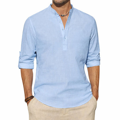 Lorenzo Vitali Long Sleeve Henley Shirt