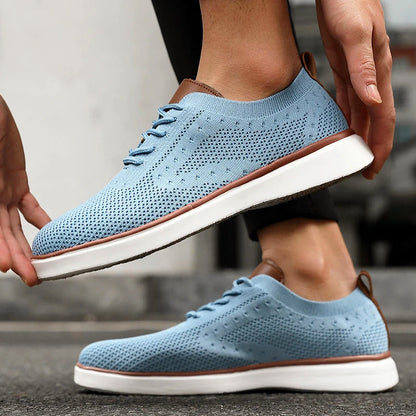 Lorenzo Vitali Mesh Knit Athletic Sneakers