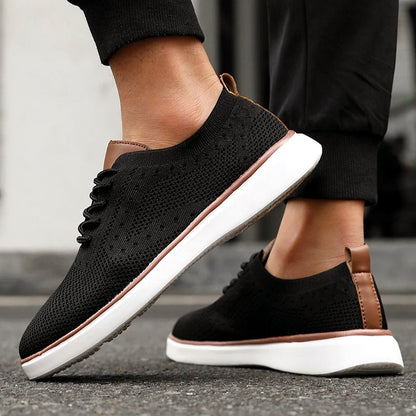 Lorenzo Vitali Mesh Knit Athletic Sneakers