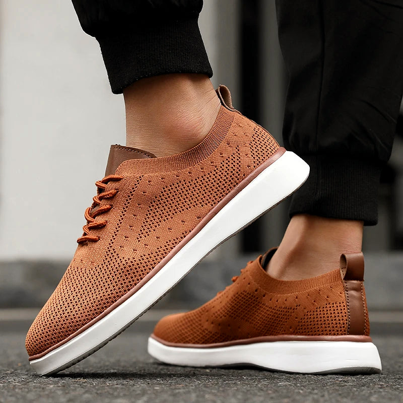 Lorenzo Vitali Mesh Knit Athletic Sneakers