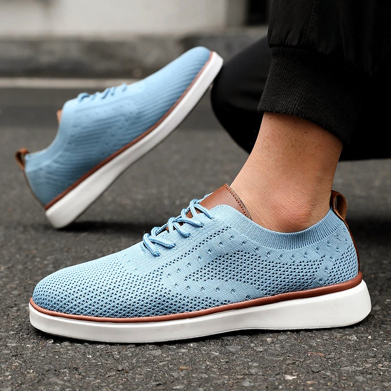 Lorenzo Vitali Mesh Knit Athletic Sneakers