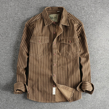 Lorenzo Vitali Vintage Stripe Buttoned Shirt