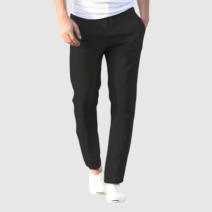 Mason - Men's Drawstring Linen Trousers