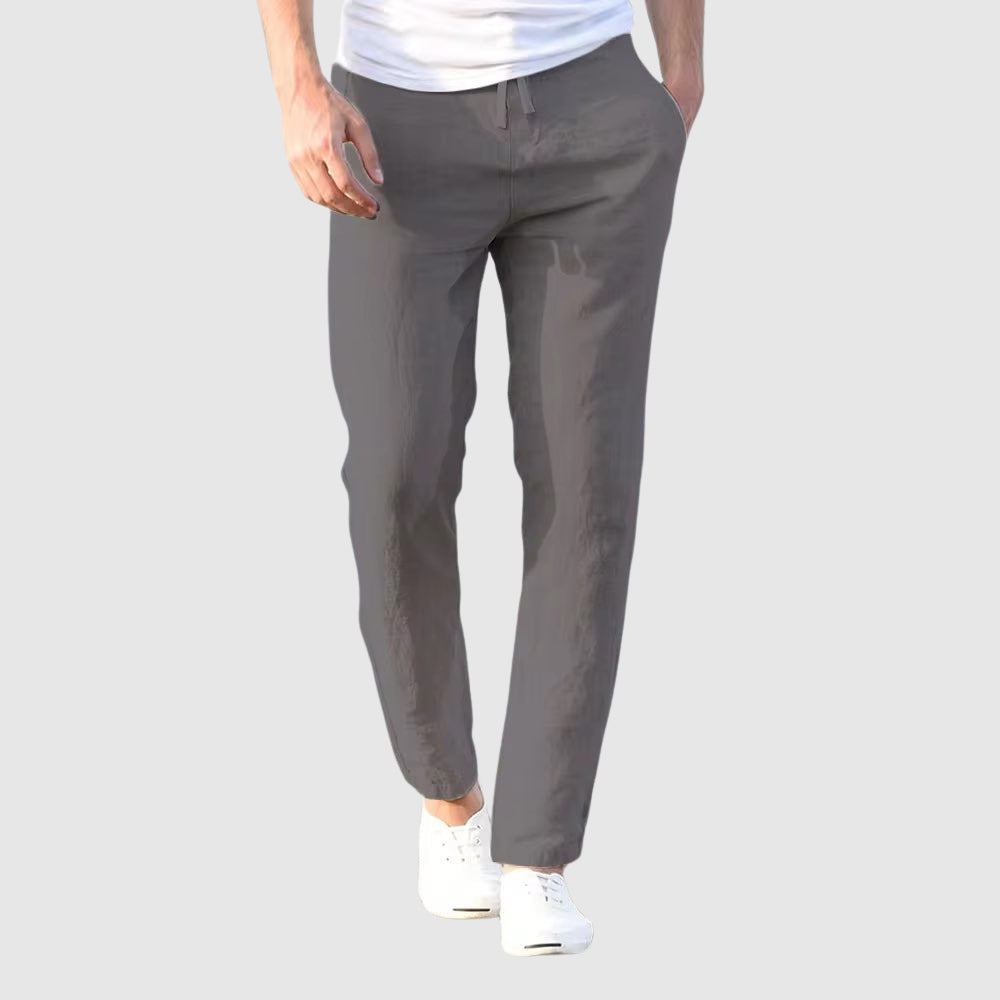 Mason - Men's Drawstring Linen Trousers