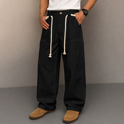 Matthew - Men's Relaxed Wide-Leg Cargo Pants