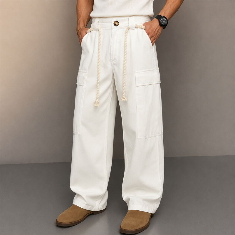 Matthew - Men's Relaxed Wide-Leg Cargo Pants