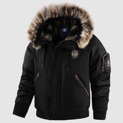 Men’s Bomber-Style Winter Jacket with Inner Lining