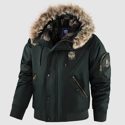 Men’s Bomber-Style Winter Jacket with Inner Lining