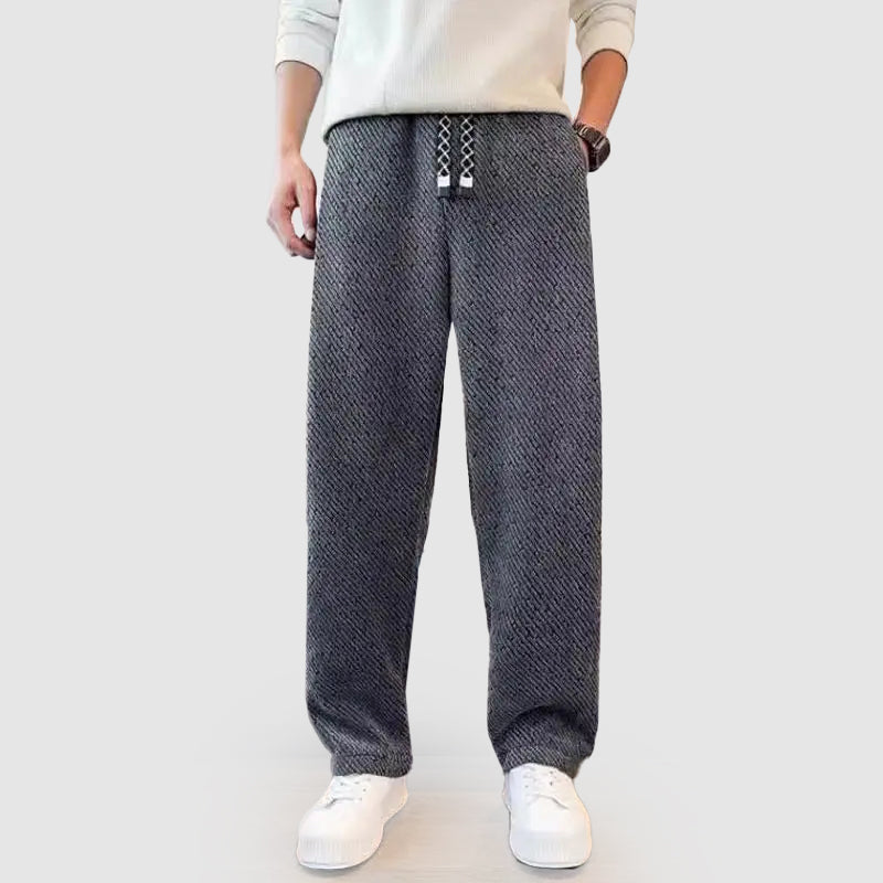 Men’s Casual Wide-Leg Drawstring Pants