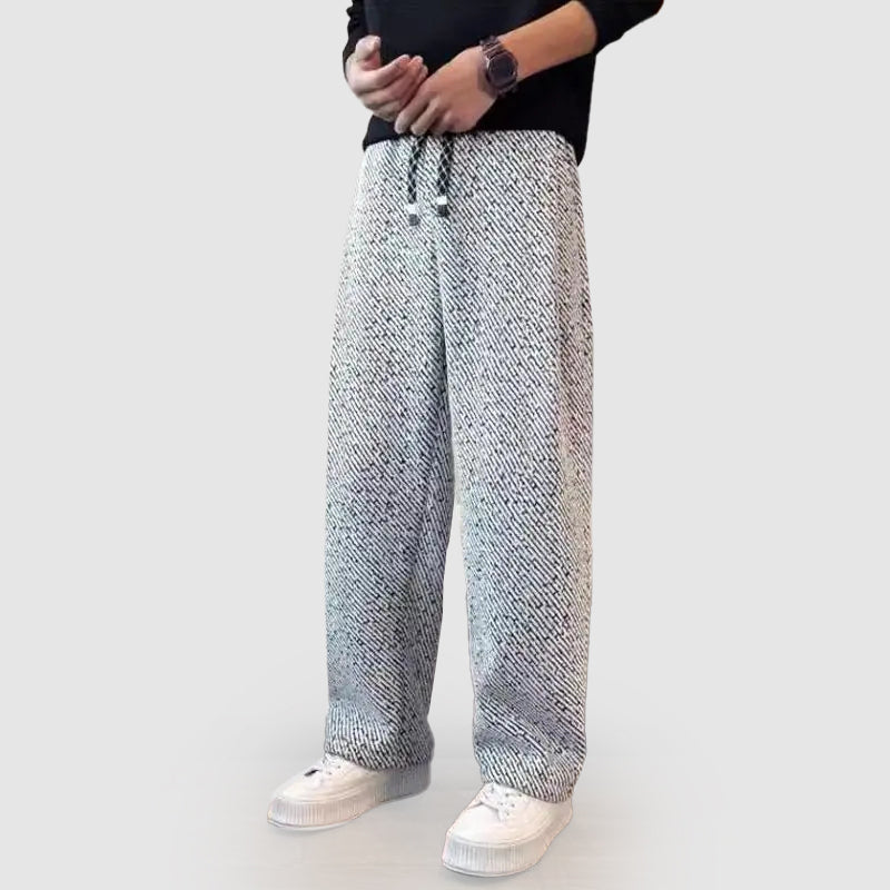 Men’s Casual Wide-Leg Drawstring Pants