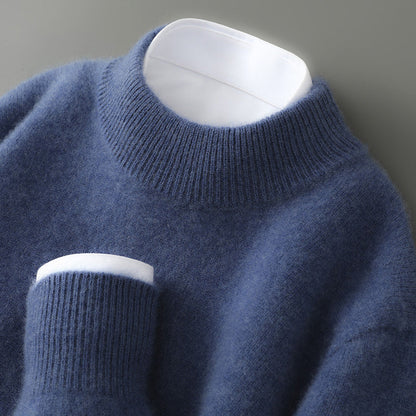 Men’s Fine Wool Sweater with Crew Collar