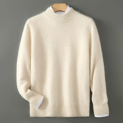 Men’s Fine Wool Sweater with Crew Collar