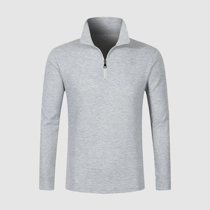 Men’s Long-Sleeve Zip-Collar Top