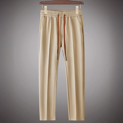 Men’s Modal-Blend Tracksuit Set with Long-Sleeve Top and Tapered Pants