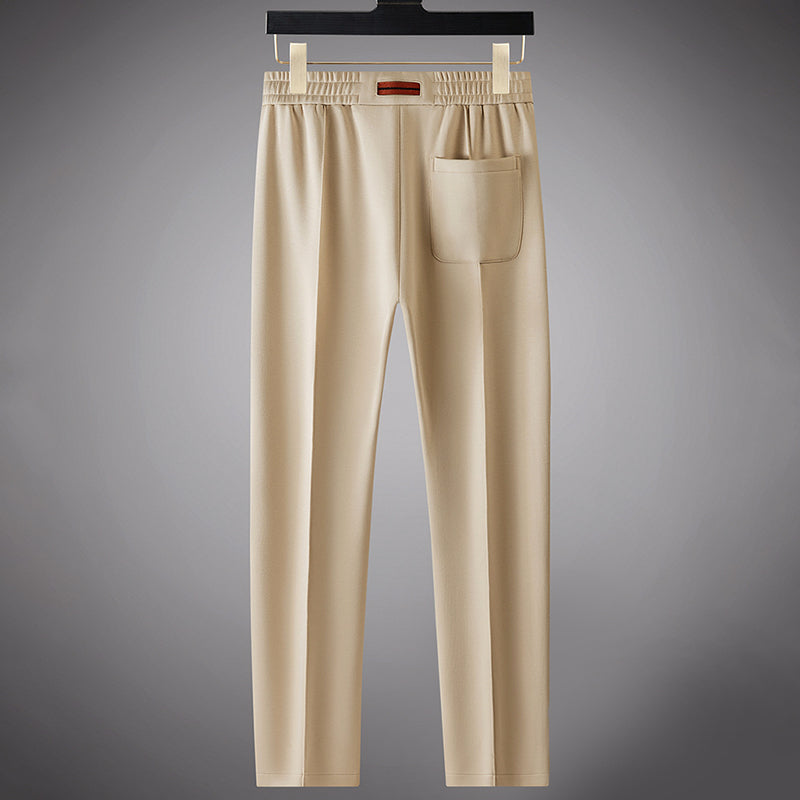 Men’s Modal-Blend Tracksuit Set with Long-Sleeve Top and Tapered Pants