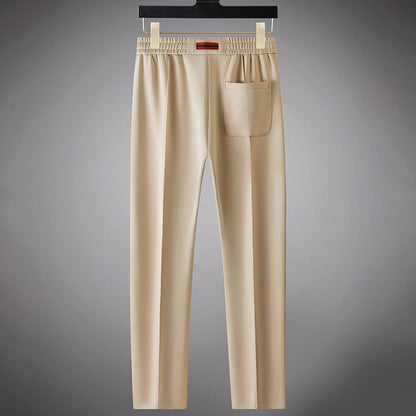 Men’s Modal-Blend Tracksuit Set with Long-Sleeve Top and Tapered Pants