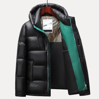 Men’s Puffer Jacket with Weather-Resistant Shell and Down Filling